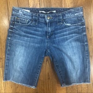 {Joe’s Jeans} Bermuda Frayed Hem Denim Shorts